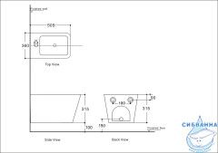 Биде подвесное Aquanet Tavr 2.0 B2 243554 (без сиденья)