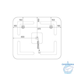 Зеркало, 80 см, Edifice, ID, ЗЛП107