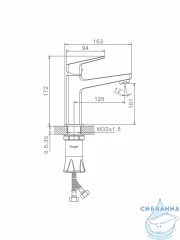 Смеситель для раковины Raglo R30.10.06 (черный матовый)