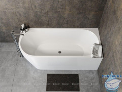 Акриловая ванна Aquanet Family Elegant R 180x80 (белый глянцевый)