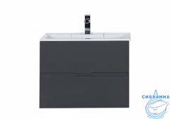 Тумба Aquanet Алвита 70 серый антрацит с раковиной Фортуна 70 184580
