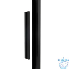 Душевое ограждение Vincea Слим Софт 120x80 профиль черный, стекло прозрачное VSR-1SS8012CLB