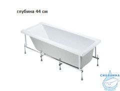 Акриловая ванна Santek Санторини 170х70 с каркасом