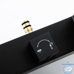 Душевая система Gappo G2407-6 300 1 режим (черный матовый)