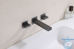 Смеситель для раковины встраиваемый Abber Daheim AF82122NG (никель)