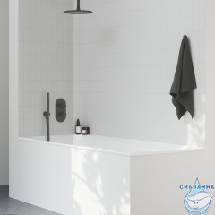 Встраиваемый смеситель для ванны Ravak Espirit X070289 (черный матовый)