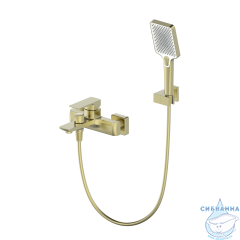 Смеситель для ванны Oliveeka D-Line OL-639003A-BG (золото матовое)