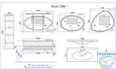 Зеркало 100 см Aqwella Clarberg Ellipse 