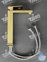 Смеситель для раковины Timo Briana 7111/17F (без донного клапана) (золото матовое)
