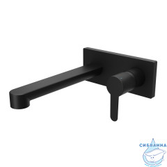 Смеситель для раковины встраиваемый Ravak Puri black PU 019.20 X070184 (черный матовый)