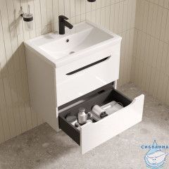 Тумба с умывальником, подвесная, 60 см, белый, Ray, IDDIS, RAY60W0i95K подходит умыв. 4076000i28