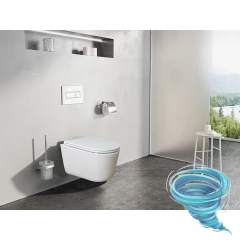 Инсталляция для унитаза Charus CC.300.80.01 с кнопкой смыва Charus Elegia FP.320.21.01 хром глянцевый,  с унитазом LYon 2.0 (с сиденьем Soft Close (микролифт)