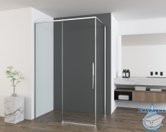 Душевое ограждение Vincea Ultima 140x100 профиль хром, стекло прозрачное VSR-7UL1014CL