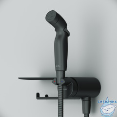 Cмеситель с гигиеническим душем Am.Pm Func F0H8F922 (черный матовый)