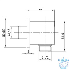 Шланговое подсоединение Lemark LM5883CW (хром/белый)