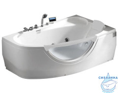 Акриовая ванна Gemy G9046 K R 161х96 с гидромассажем