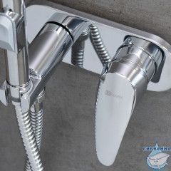 Встраиваемый смеситель с гигиеническим душем Lemark Linara LM0419C (хром)