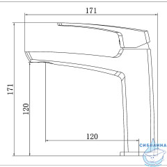 Смеситель для раковины Azario Conda AZ-K1011MG (золото матовое)