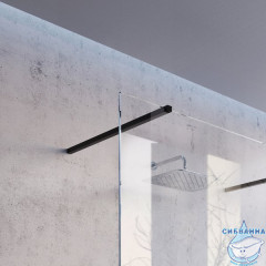 Душевое ограждение Ravak Walk In Wall-120 v.200 черный