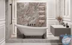 Ванна из литьевого мрамора Esse Santorini 170x79