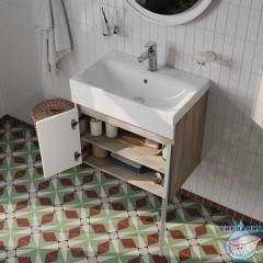 Тумба с умывальником Iddis Zodiac 60 см белый матовый /ясень ZOD6AD0i95