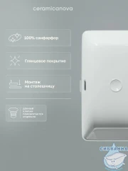  Раковина на столешницу 60 см Ceramicanova Element CN5025