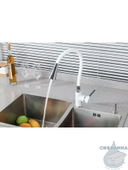 Смеситель кухни Frap F4044-8 (белый/хром)