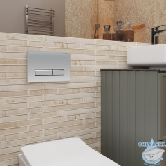 Кнопка смыва Charus Raiden FP.321.46.01 хром матовый