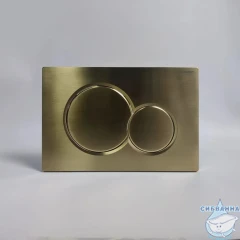 Инсталляция для унитазов Geberit Duofix 111.300.00.5 с кнопкой смыва Geberit Sigma 01 115.770.BG.5 (брашированное золото)