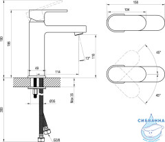 Смеситель для раковины Ravak Chrome X070191 (хром)
