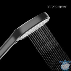 ILS3FB0M18, Лейка для душа, черная матовая, 3F, Ideal Spa, Milardo, ILS3FB0M18