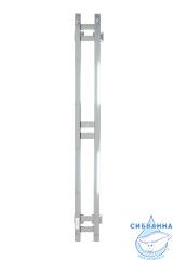 Полотенцесушитель электрический Санприз Дуэт квадрат 10Х120 L (хром) (подключение L)