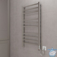 Полотенцесушитель электрический Terminus Ватикан П10 50х105 (подключение универсальное)(нержавеющая сталь)