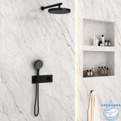 Душевая система Vincea 300 1 режим VSFW-422TI2MB (черный матовый)