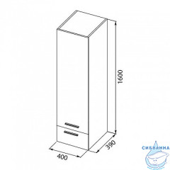 Пенал подвесной Aquanet Верона 40 белый 176672