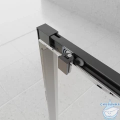 Душевое ограждение Veconi Эво 110x80 профиль графит, стекло тонированное E1-SP-GR-11080-12-C9 (без поддона)