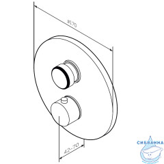 Встраиваемый смеситель для душа AM.PM Inspire 2.0 F50A75700 (хром)
