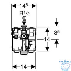 Смывной клапан для писсуара Geberit 115.801.00.1 