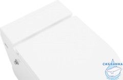 Унитаз приставной импульсный Abber Bequem AC1115P с сиденьем Soft Close (микролифт) (белый)