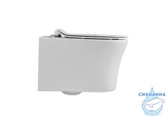 Унитаз подвесной безободковый Aquatek Ника AQ2009-00 (с сиденьем Soft Close (микролифт) 