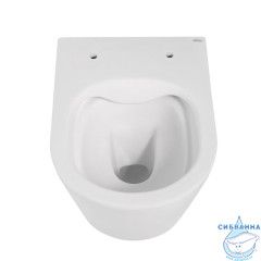 Унитаз подвесной безободковый Abber Bequem AC1102MW с сиденьем Soft Close (микролифт) (белый)