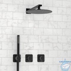 Душевая система Wasserkraft 250 1 режим A5251.299.219.258.302.242.217 (черный матовый)