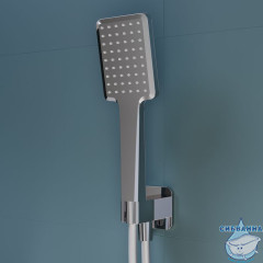 Душевая система с тропическим душем, ручным душем и изливом, хром глянцевый, Slide, IDDIS, SLISB03i68
