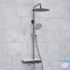 Душевая система Wasserkraft 300 1 режим A113.116.059.CH Thermo (хром/белый)