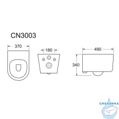 Унитаз подвесной безободковый Ceramicanova Moments Rimless CN3003 с сиденьем быстросъемным Soft Close (микролифт)