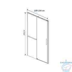 Дверь в нишу Vincea Slim Soft 130 профиль хром, стекло прозрачное VDS-1SS130CL