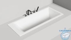 Ванна из искусственного камня Salini Cascata Kit 150x70 (материал S-Sense, белый матовый)