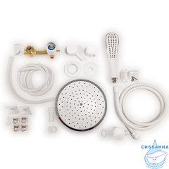 Душевая кабина Тритон Грей 90x90 В профиль белый, стекло грей Щ0000067301