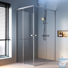 Душевое ограждение AM.PM X-Joy 120х90 W94G-403-12090-MТ профиль хром, стекло прозрачное (без поддона)