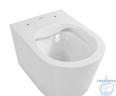 Унитаз подвесной безободковый Charus Infinito Rimless EWC700-130W с сиденьем Soft Close (микролифт)